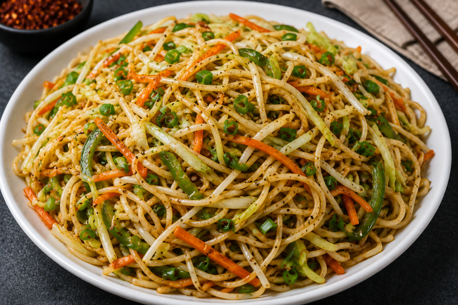 Veg Hakka Noodles